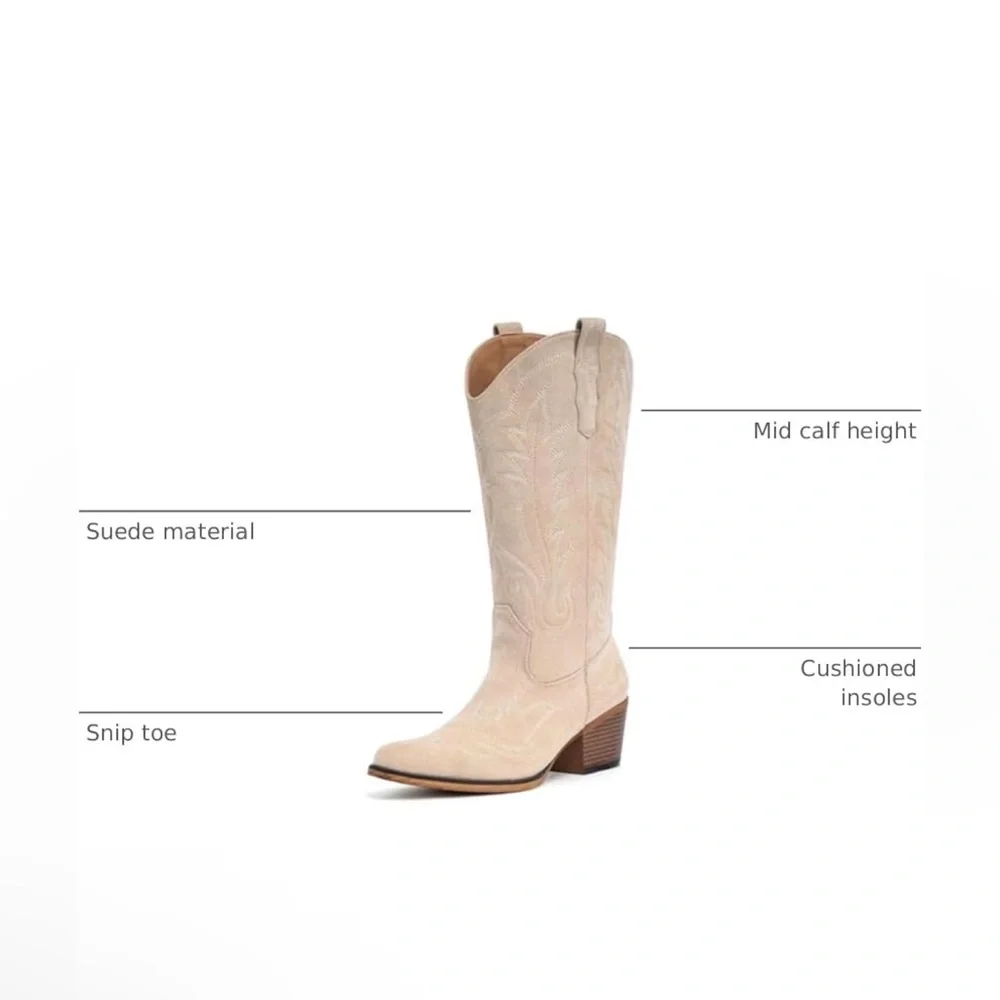 🆕Western-Style Women's Boots - Picture 2 of 2